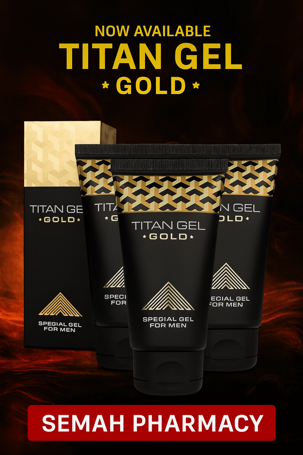 ژل تیتان طلایی حجم دهنده و بزرگ کننده دی جی کالا
